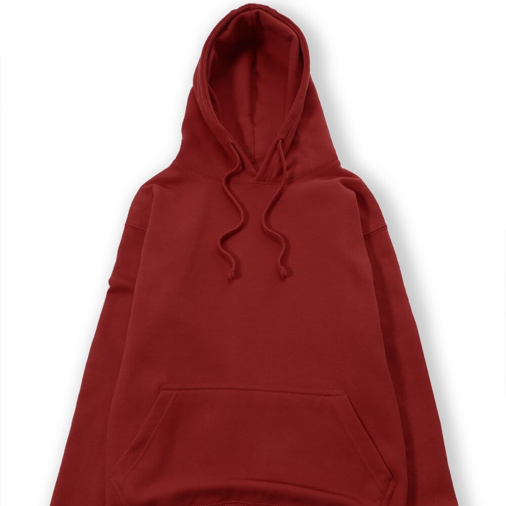 Men's Premium Heavyweight Pullover Hoodie Sweatshirt Burgundy